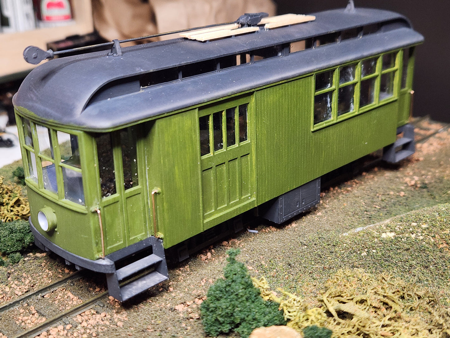 On30 SF&C #10 Streetcar Kit 3D printed For Athearn SW7 Mechanism