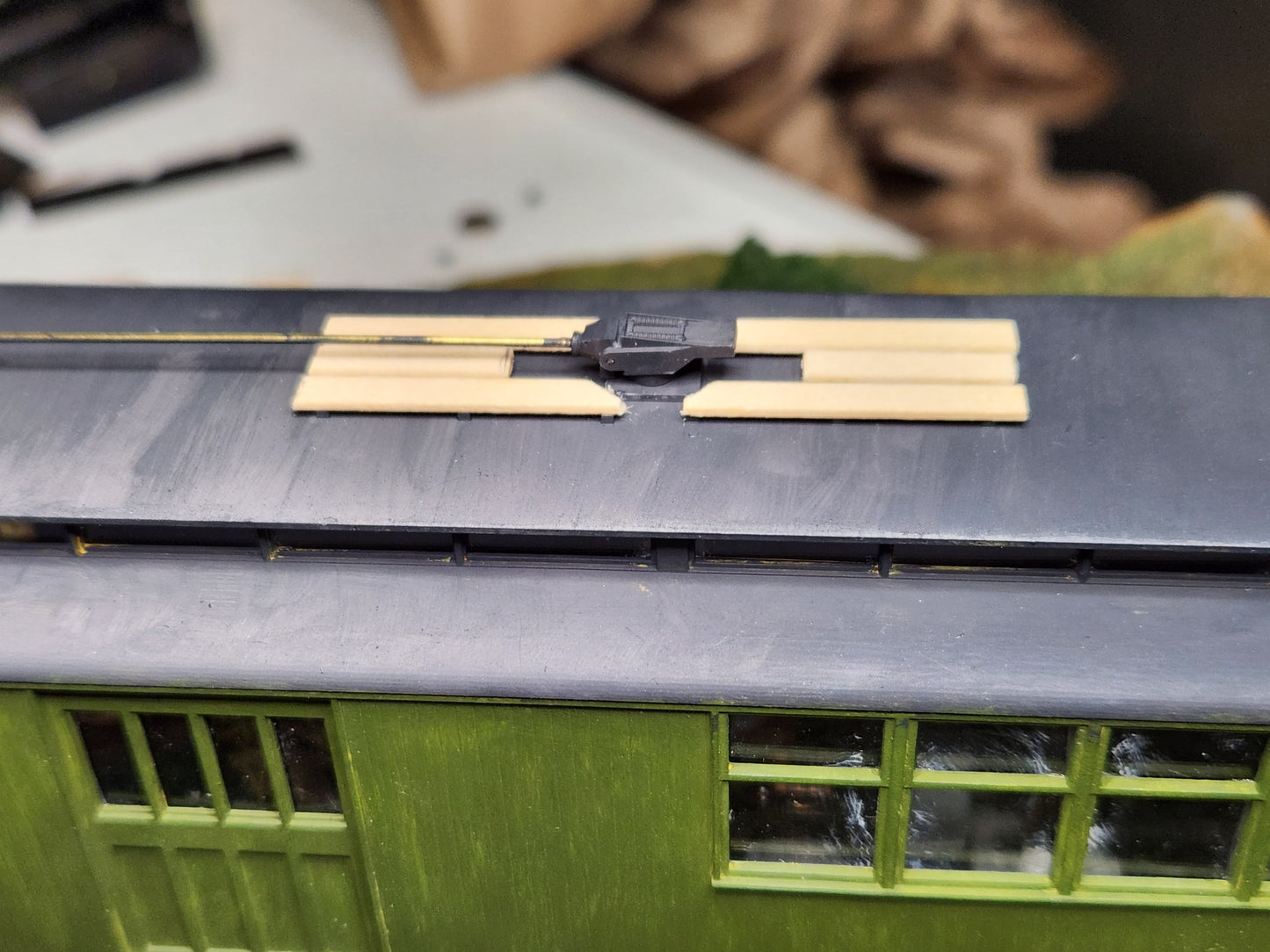 On30 SF&C #10 Streetcar Kit 3D printed For Athearn SW7 Mechanism