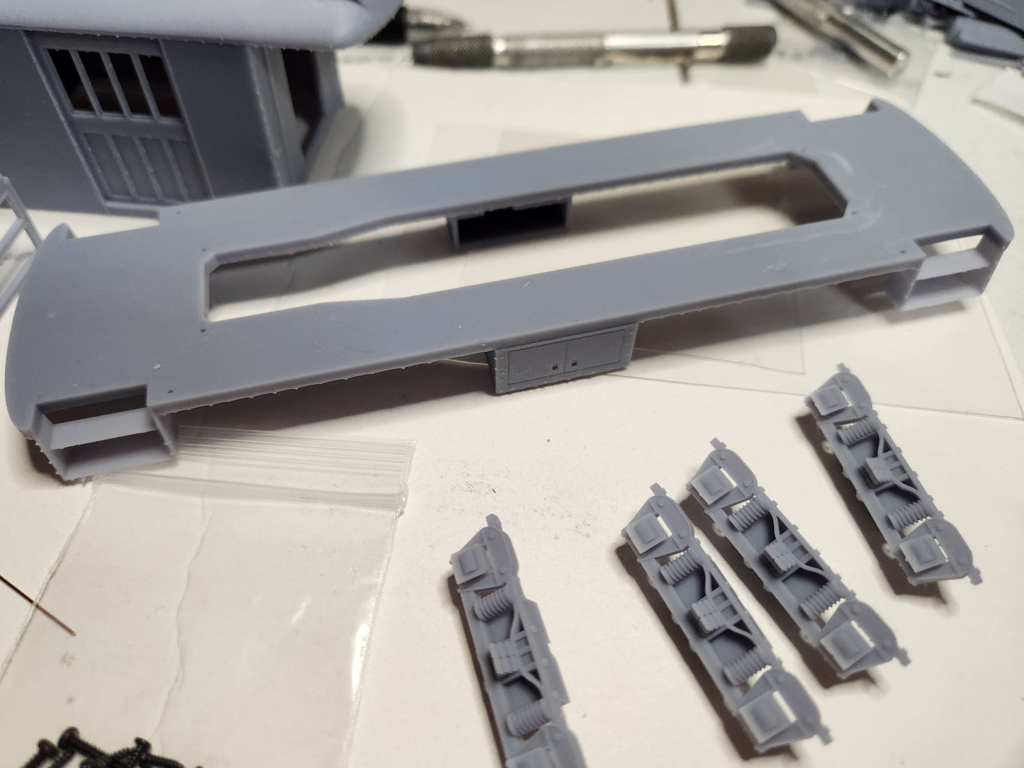 On30 SF&C #10 Streetcar Kit 3D printed For Athearn SW7 Mechanism