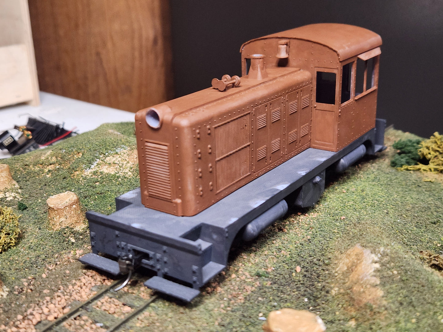 On30 Freelance End Cab Switcher Kit 3D printed For Athearn SW1500 Mechanism
