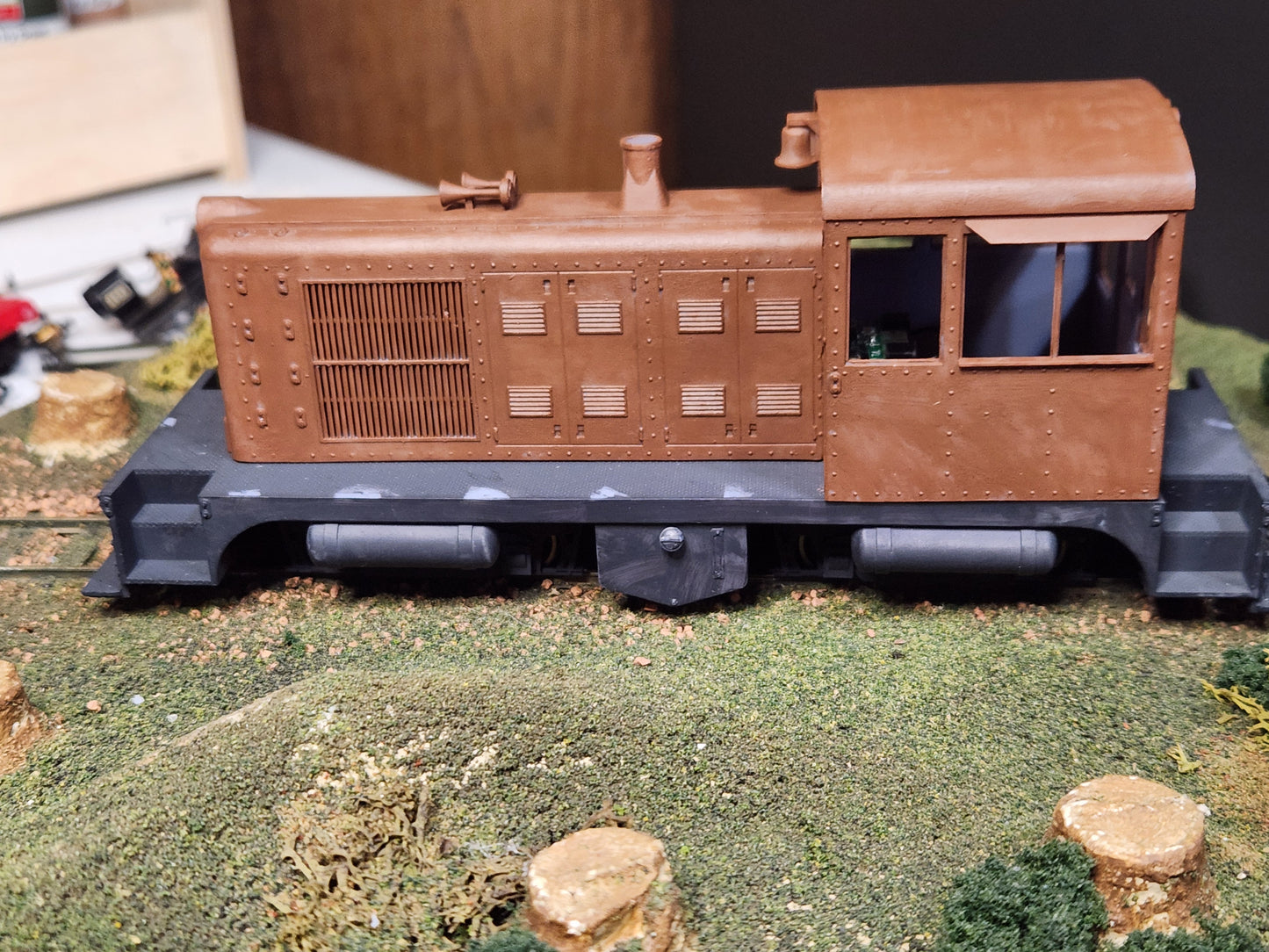 On30 Freelance End Cab Switcher Kit 3D printed For Athearn SW1500 Mechanism