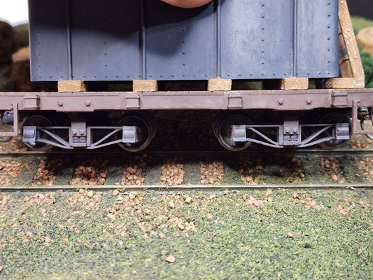 On30 3D Printed Low Archbar Trucks with 20" Metal Wheels