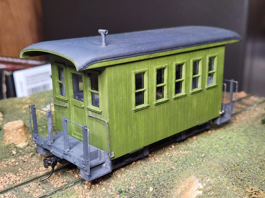 On30 3D Printed Short Coach Kit With round roof