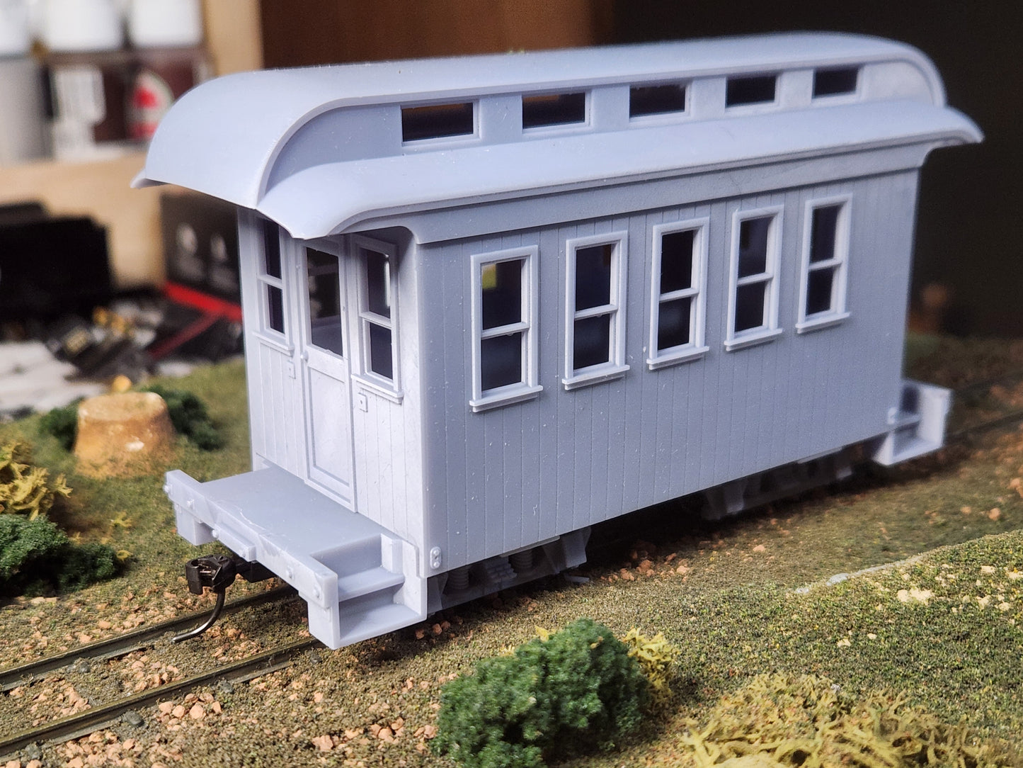 On30 3D Printed Short Coach Kit With Clerestory Roof
