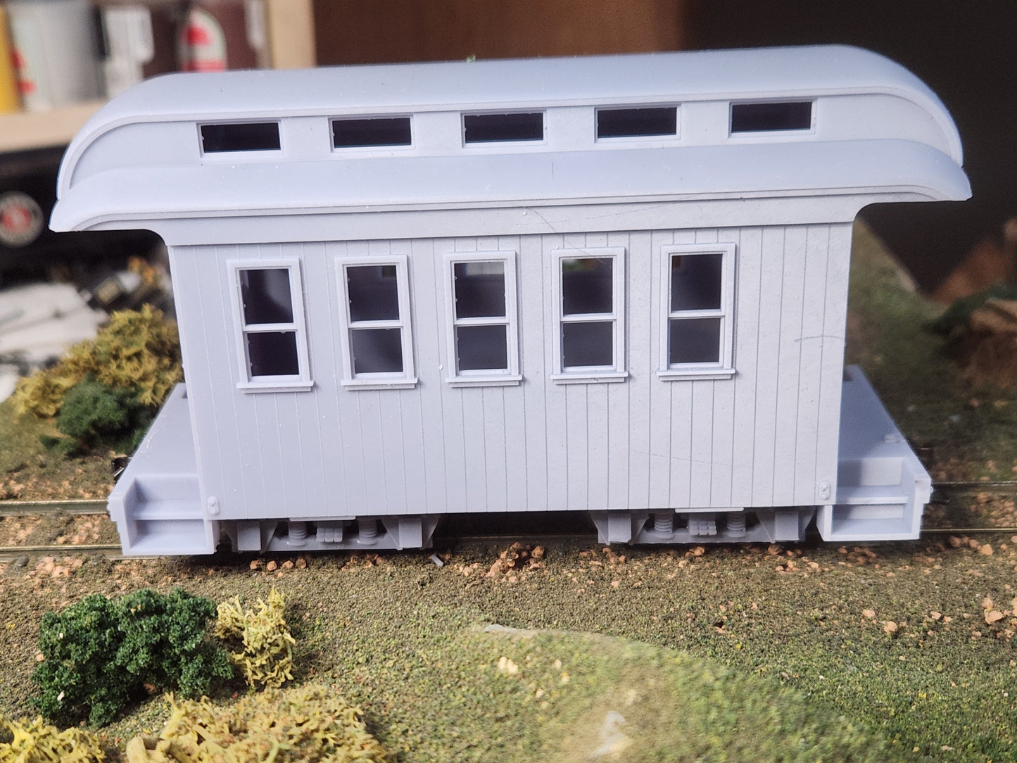 On30 3D Printed Short Coach Kit With Clerestory Roof