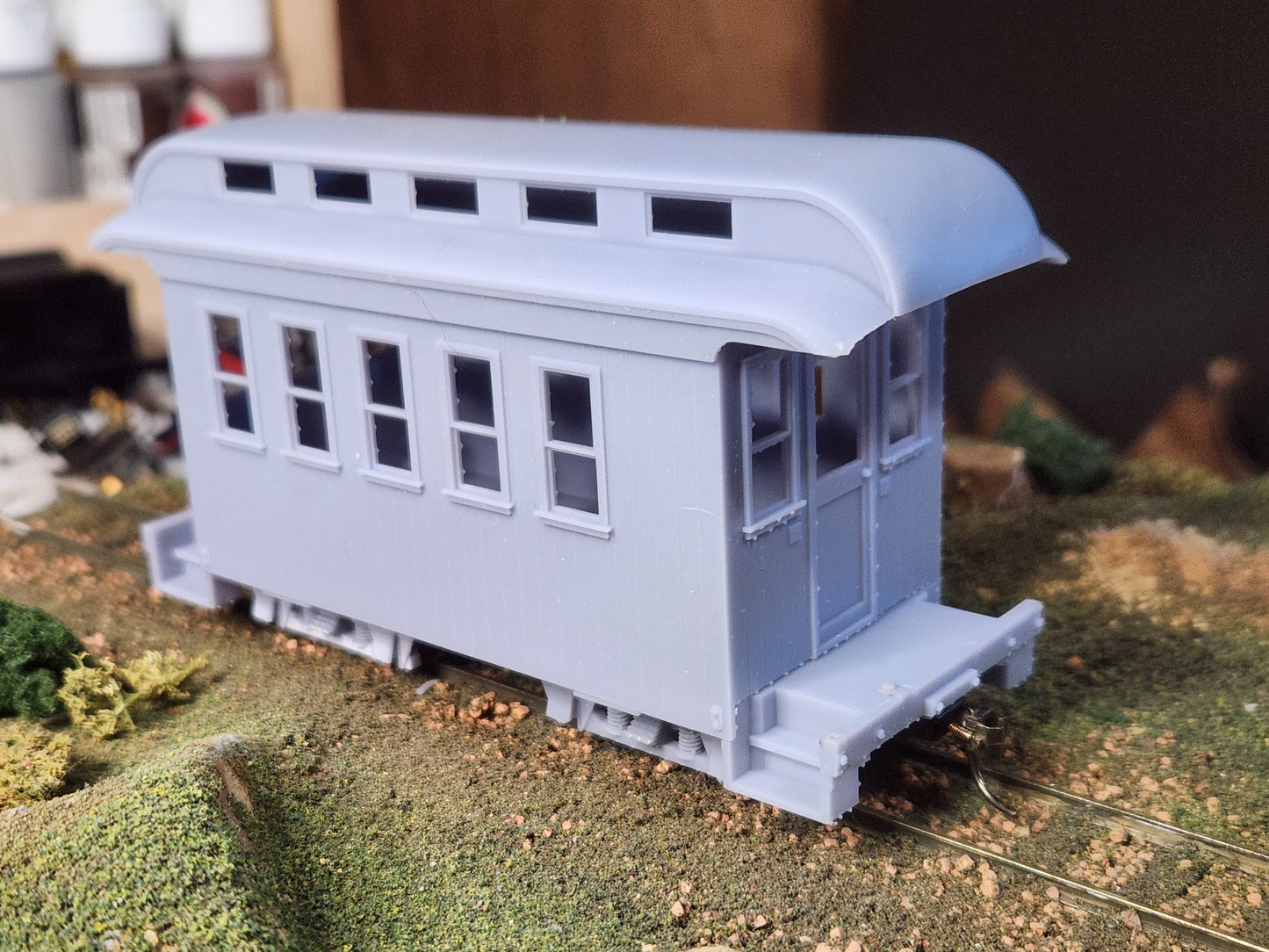 On30 3D Printed Short Coach Kit With Clerestory Roof