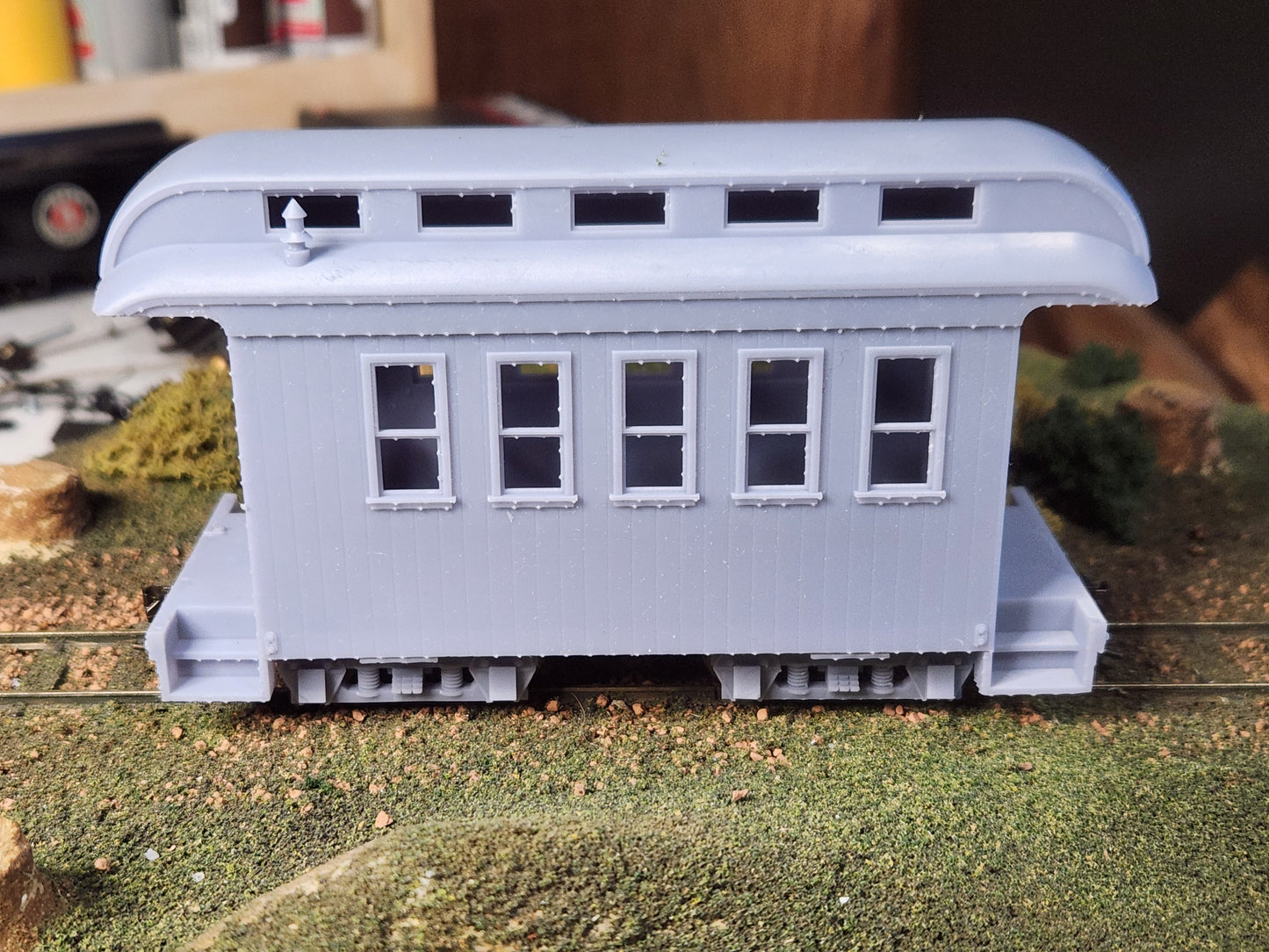 On30 3D Printed Short Coach Kit With Clerestory Roof