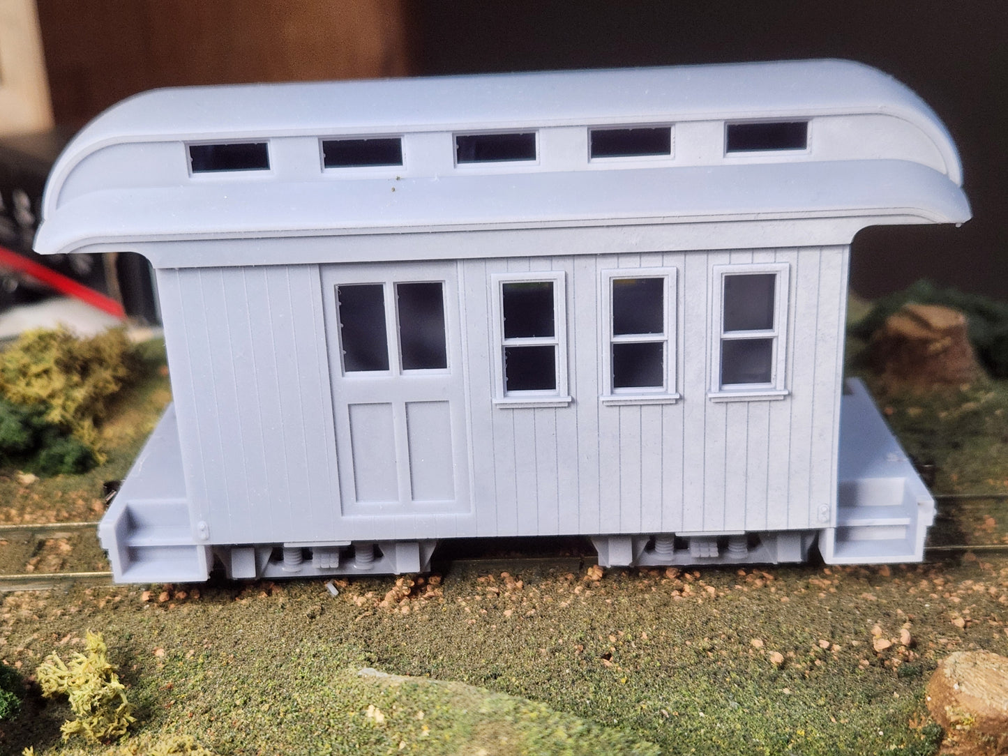 On30 3D Printed Short Combine Kit With Clerestory Roof