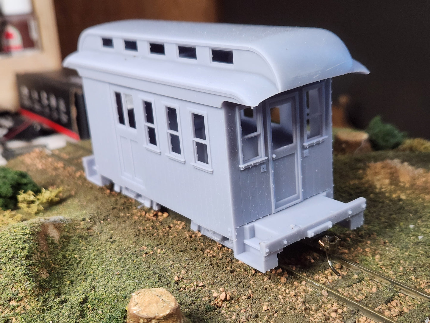 On30 3D Printed Short Combine Kit With Clerestory Roof