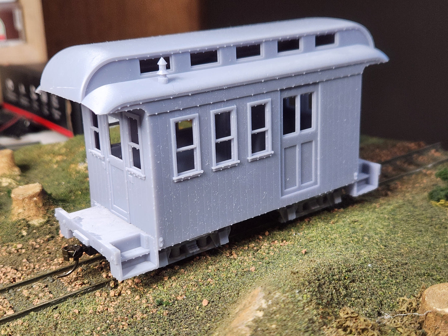 On30 3D Printed Short Combine Kit With Clerestory Roof