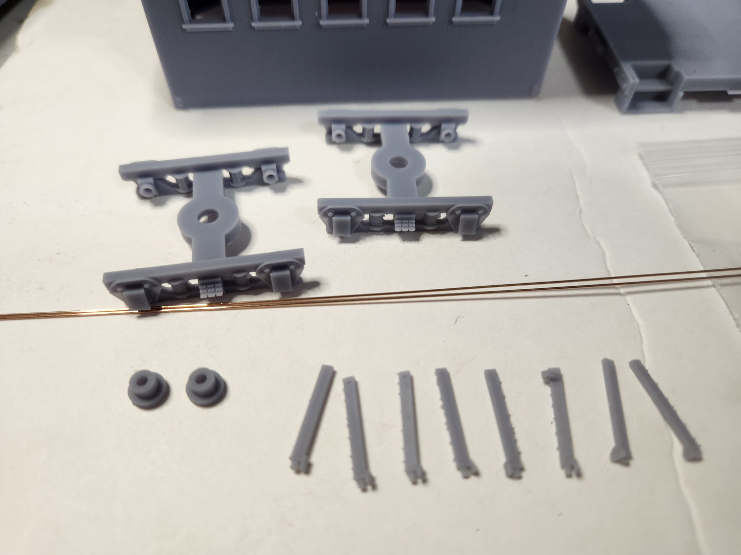 On30 3D Printed Short Combine Kit With Clerestory Roof