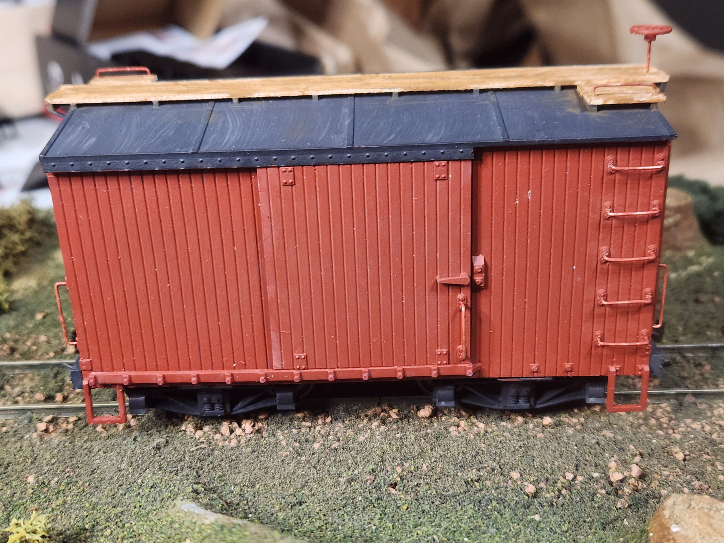 On30 3D Printed 16ft Box Car Kit with trucks