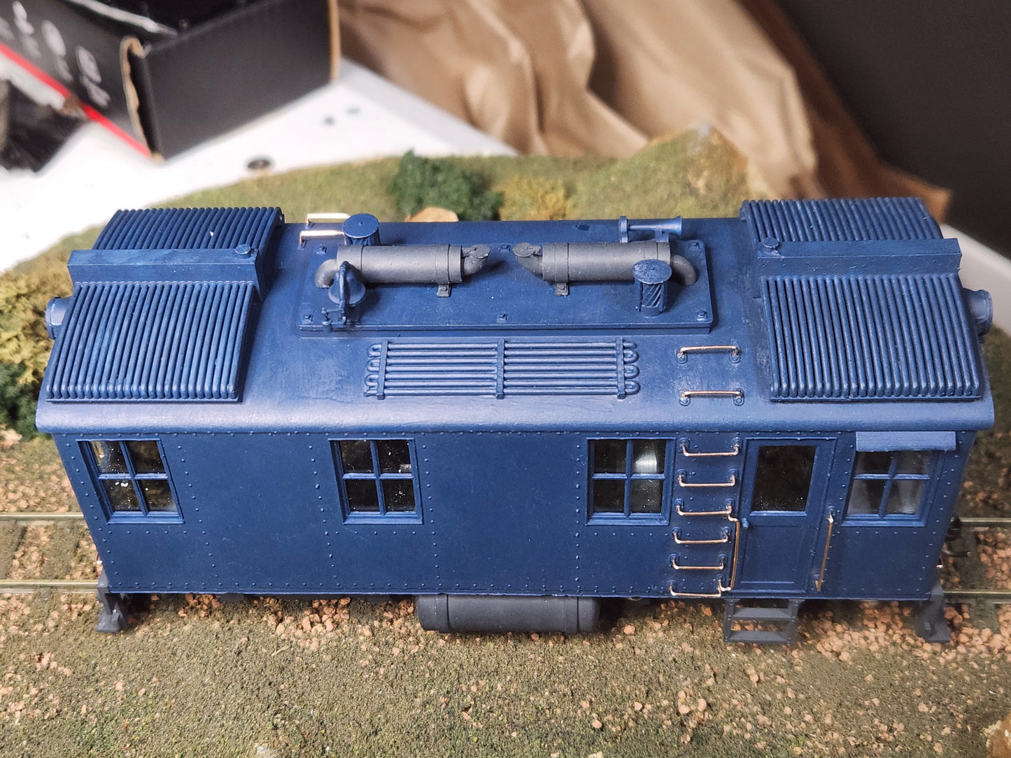 On30 Ingersol Rand Box Cab Switcher Kit 3D printed For Athearn SW7 Mechanism