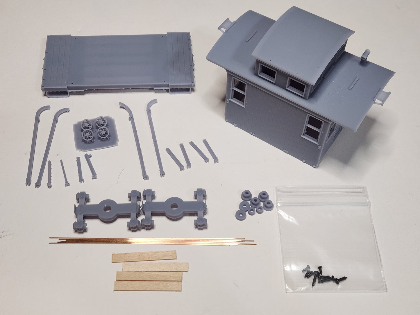 On30 3D Printed 15ft Cupola Caboose Kit