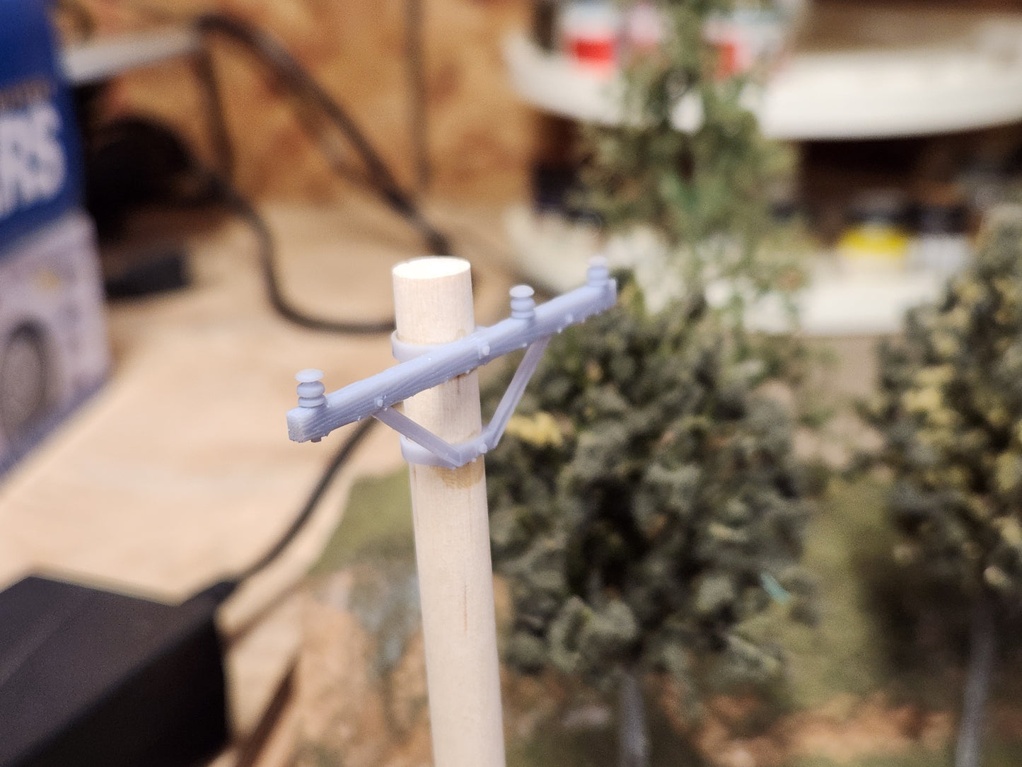 O scale 3D Printed Utility pole kit with transformer