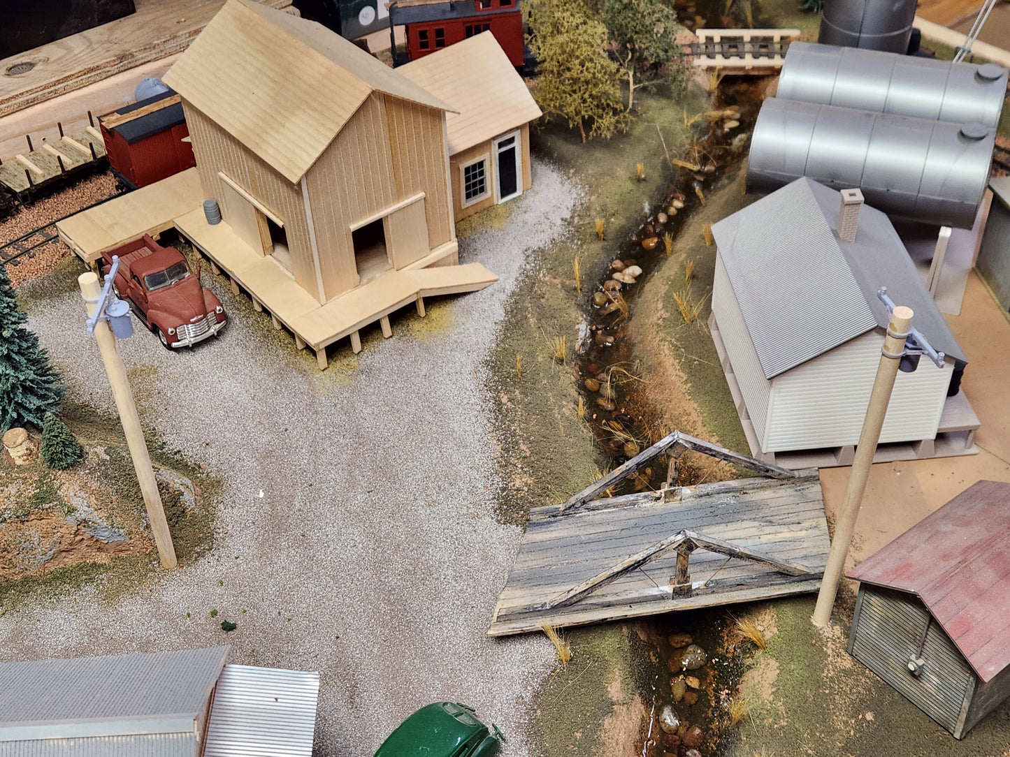 O scale 3D Printed Utility pole kit with transformer