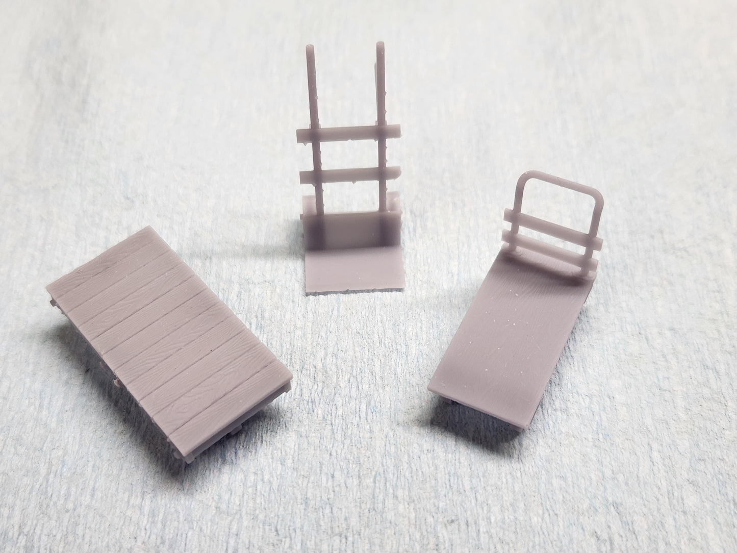 O scale 3D Printed Freight Depot Cart Set(4pcs)