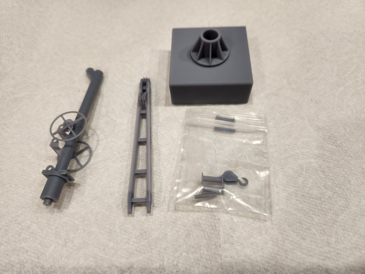 O scale 3D Printed Freight Depot Jib Crane