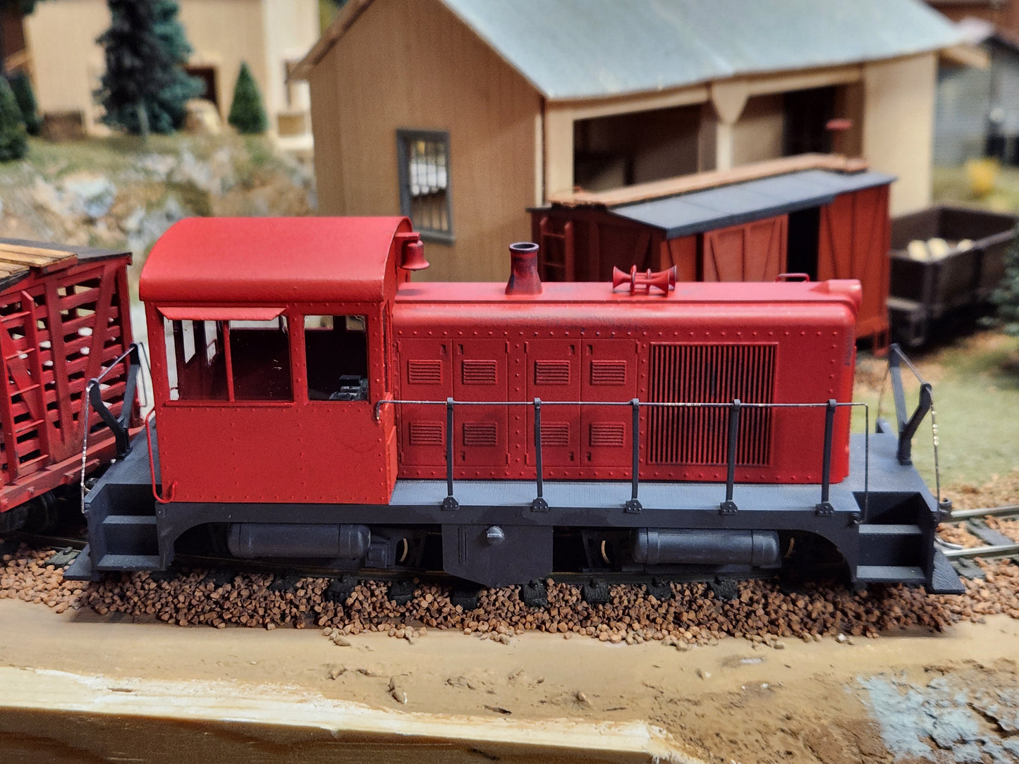 On30 Freelance End Cab Switcher Kit 3D printed For Athearn SW1500 Mechanism