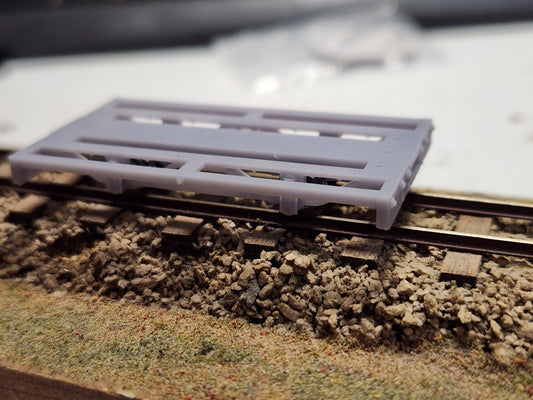 On18 3D printed 8ft freight car bare chassis kit