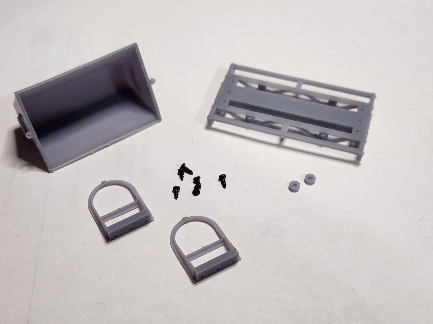 On18 3D printed 8ft V tipper hopper car kit