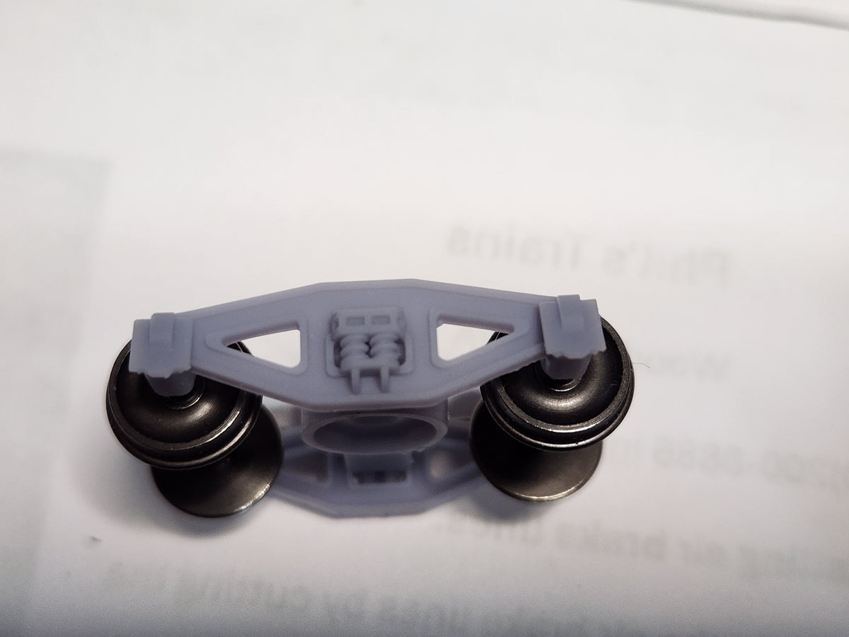 On30 3D Printed Bettendorf Trucks with Metal Wheel sets