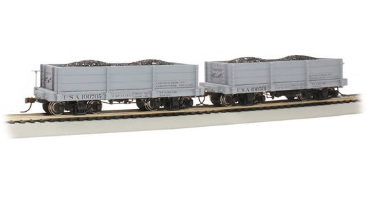 Bachmann On30 18' Low Side Gondola(set of 2) Gray 26532