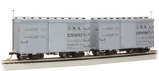 Bachmann On30 18' Box cars(set of 2) Gray 26555