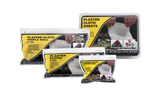 Woodland Scenics Plaster Cloth Triple Roll 8 in x 15 yd C1192